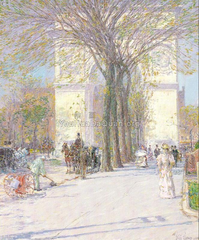 Washington Arch in Spring - 施尔德·哈森